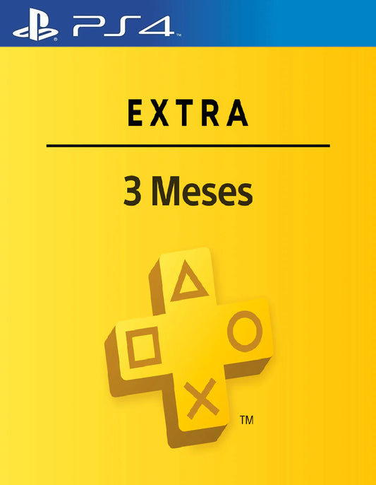 PS Plus Extra 3 meses PS4